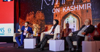 Panelists are seen during the Russell Tribunal on Kashmir in Sarajevo, Bosnia-Herzegovina, Dec. 18, 2021. (Courtesy of Kashmir Civitas)