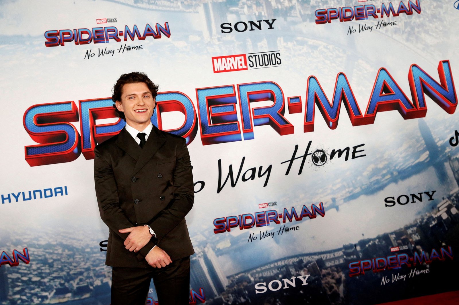 Tom Holland attends the premiere for the film “Spider-Man: No Way Home” in Los Angeles, California, U.S., Dec. 13, 2021. (Reuters Photo)