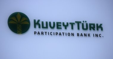 The logo of Kuveyt Türk is seen on one of the branches in Frankfurt am Main, Germany, July 2014. (Shutterstock Photo)