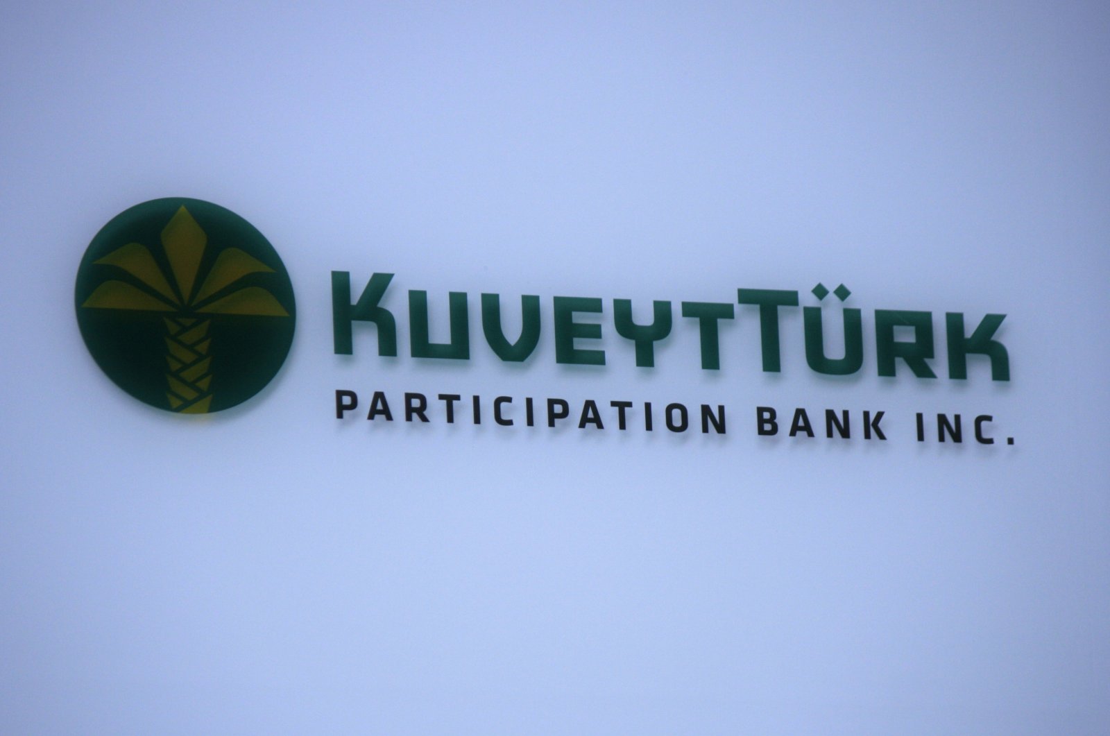 The logo of Kuveyt Türk is seen on one of the branches in Frankfurt am Main, Germany, July 2014. (Shutterstock Photo)