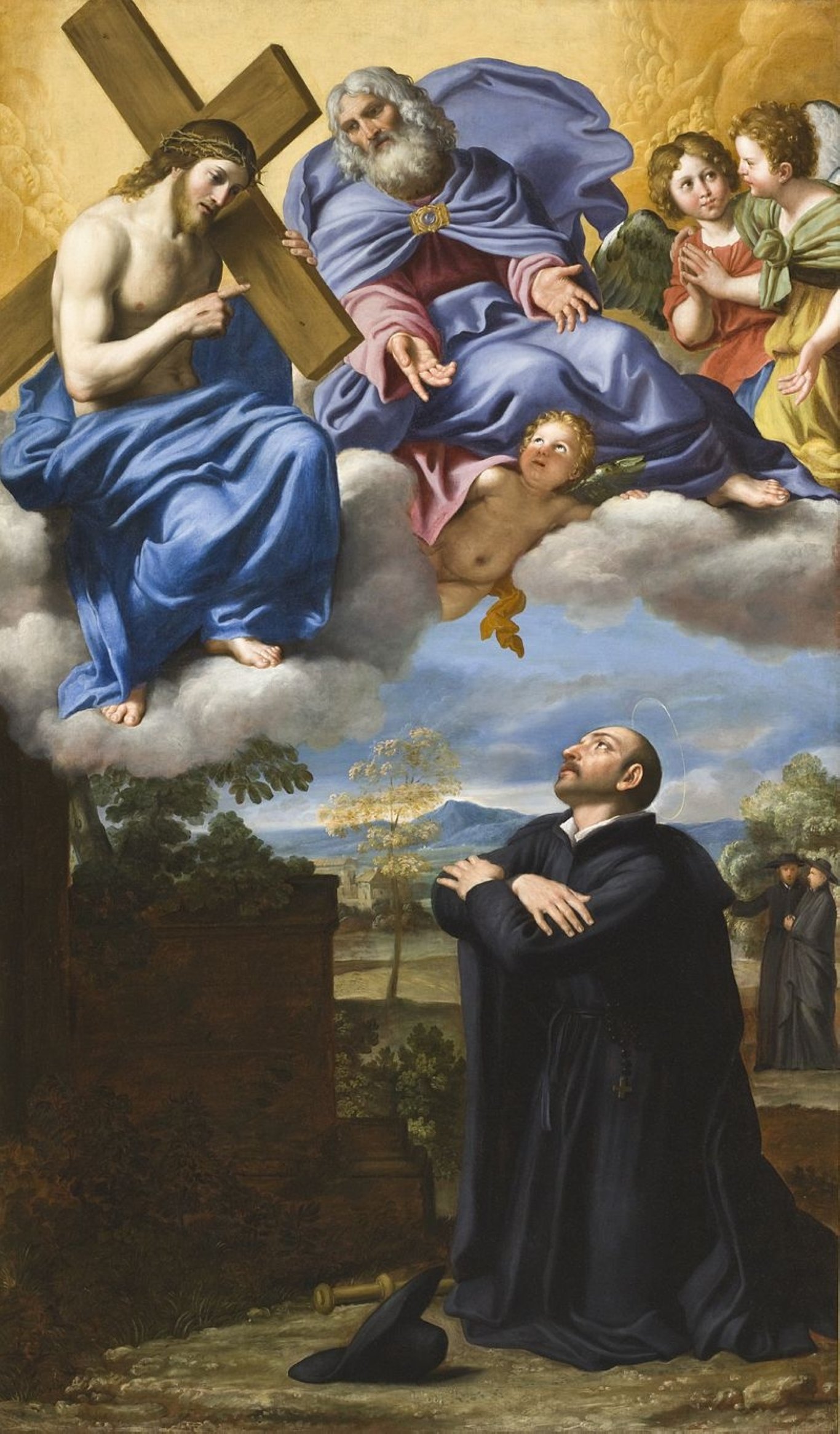 'Saint Ignatius of Loyola's Vision of Christ and God' by Domenichino. (Wikimedia)