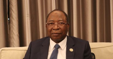 Niger&#039;s Prime Minister Ouhoumoudou Mahamadou speaks to Anadolu Agency (AA) in Istanbul, Turkey, Dec. 21, 2021. (AA Photo)