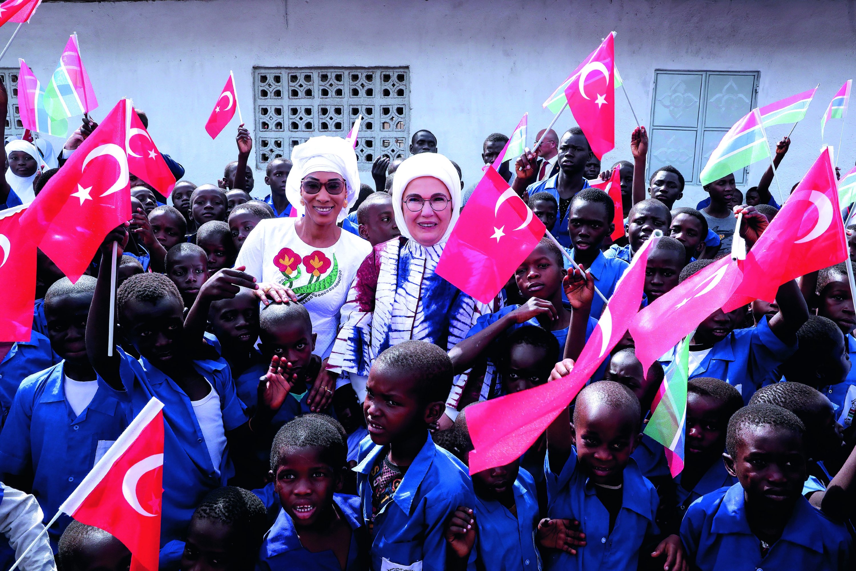 First lady Emine Erdoğan is seen during a visit to the Gambia, Jan. 27, 2020. (Courtesy of the Presidency)