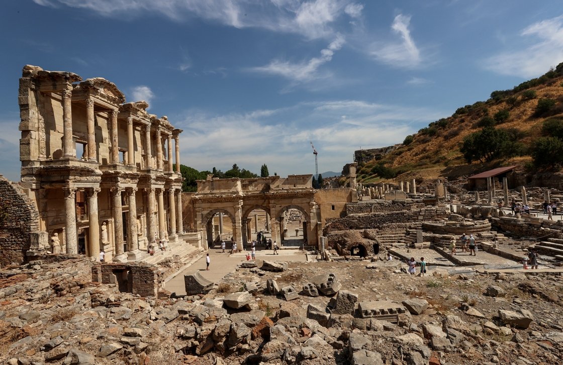 The ancient city of Ephesus, Izmir, western Turkey. (AA)