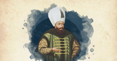 This widely used illustration painted by Konstantin Kapıdağlı shows Sultan Ahmed I, the 14th ruler of the Ottoman Empire. (Wikimedia / edited by Büşra Öztürk) " 