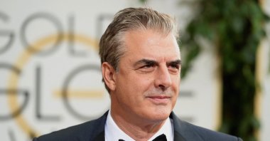 In this file photo actor Chris Noth attends the 71st Annual Golden Globe Awards held at The Beverly Hilton Hotel in Beverly Hills, California, U.S. (AFP)