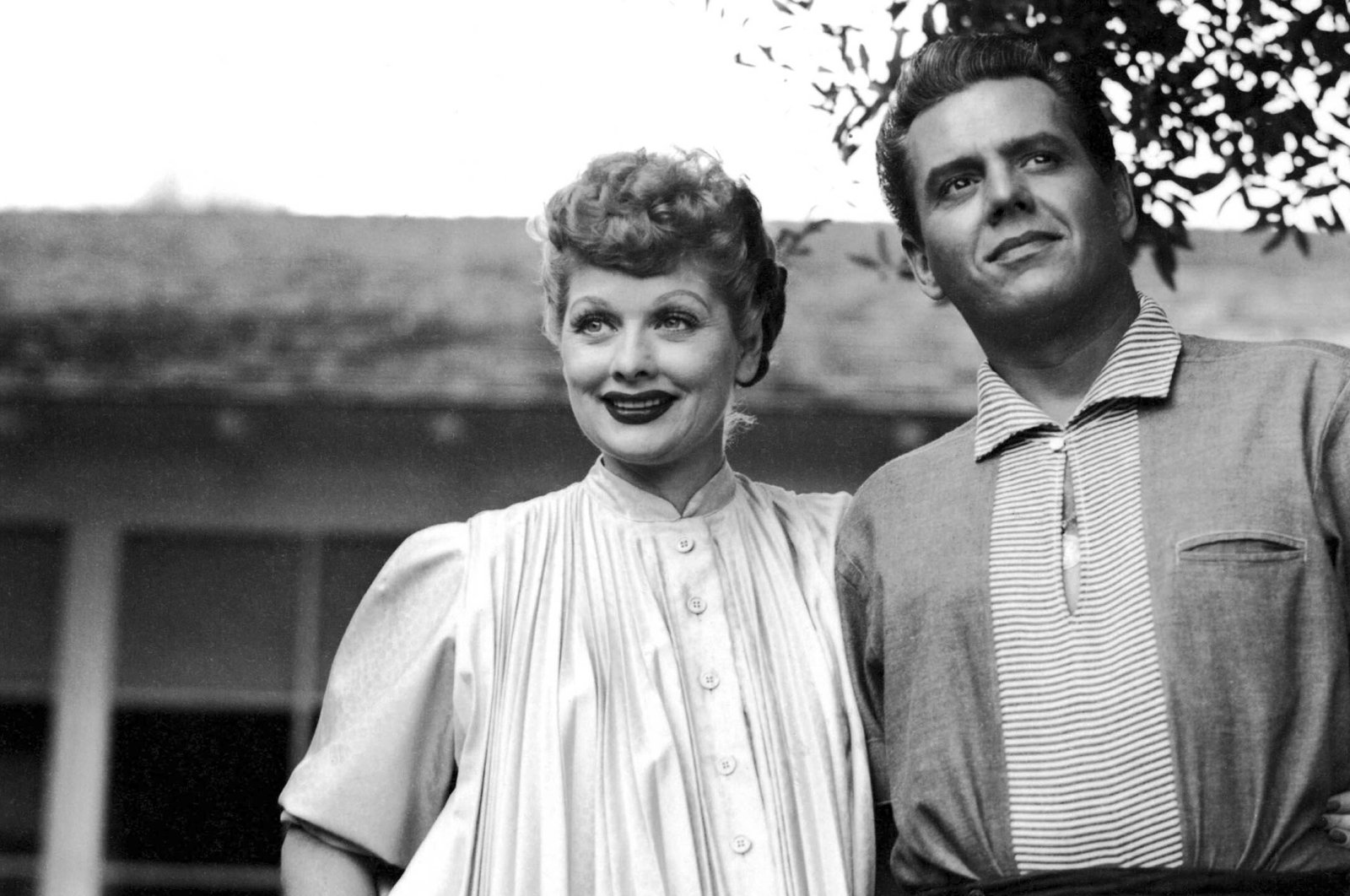 Lucille Ball (L) and Desi Arnaz in a scene from &quot;Lucy and Desi,&quot; a documentary by Amy Poehler that will premiere at the 2022 Sundance Film Festival. (AP Photo)