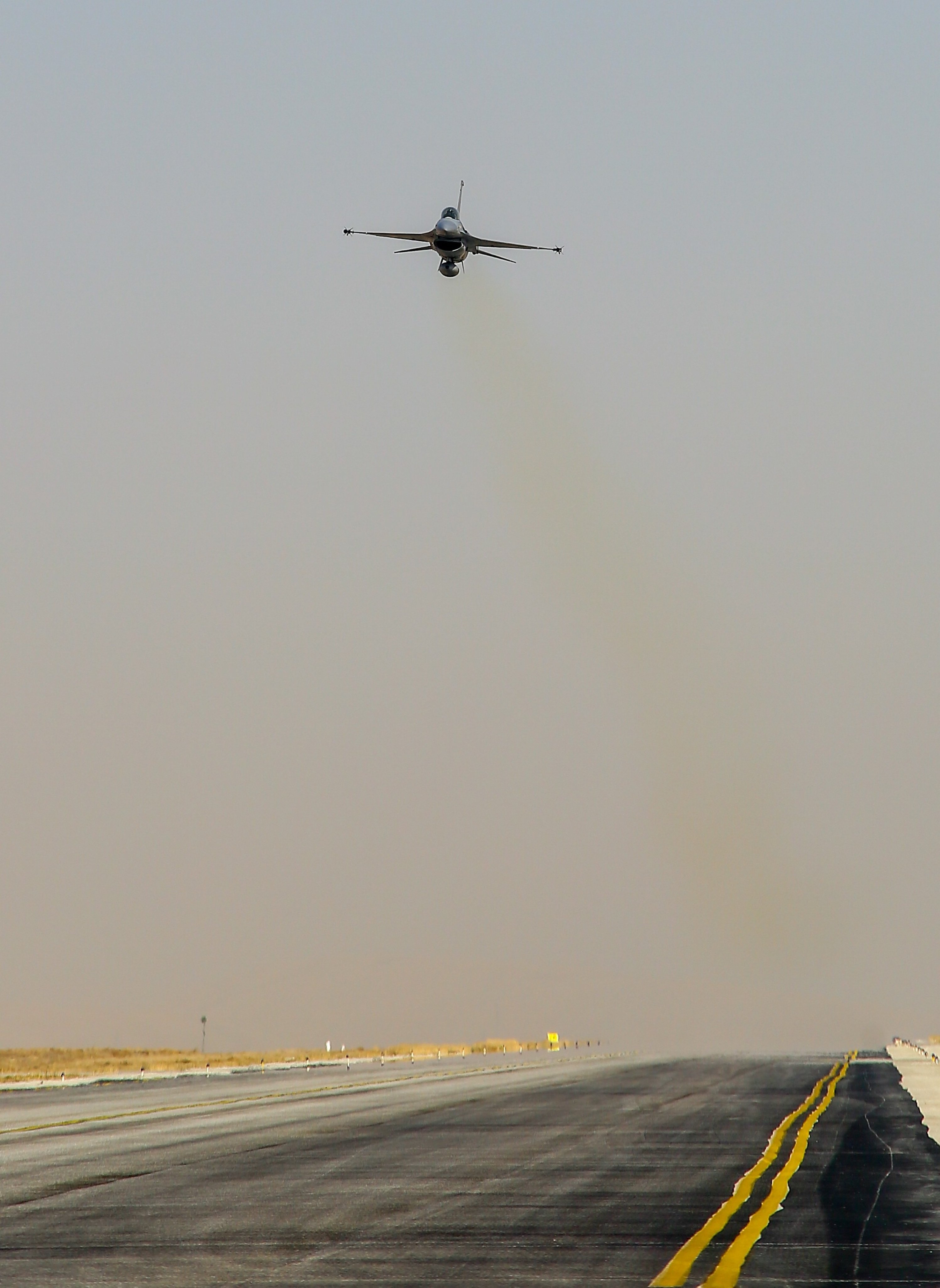 A SOLOTÜRK F-16 fighter takes off, Ankara, Turkey, Dec. 25, 2021.