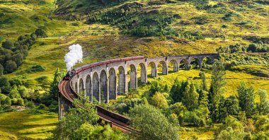 Try looking out the window for hours, chasing your thoughts during relaxed train travel. (Shutterstock Photo)