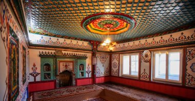 A guest room handcrafted out of wood in Gümüşhane, northeastern Turkey, June, 29, 2020. (AA) 
