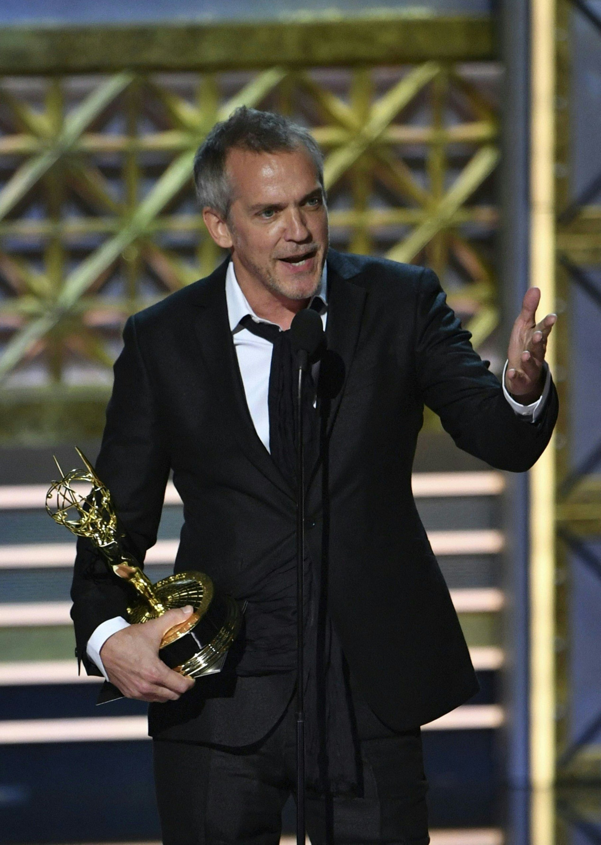Jean-Marc Vallee accepts the award for Outstanding Directing for a Limited Series or Movie for 