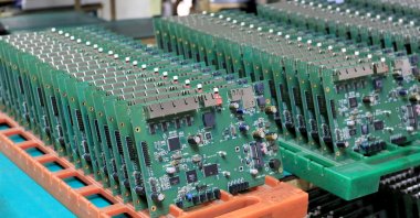 Printed circuit boards seen in this undated file photo. (Shutterstock Photo)