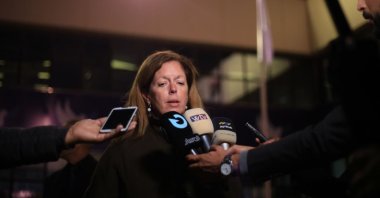 U.N. special envoy to Libya Stephanie Williams speaks after a meeting of the 5+5 military committee in the city of Sirte, Libya, Dec. 16, 2021. (AA File Photo)
