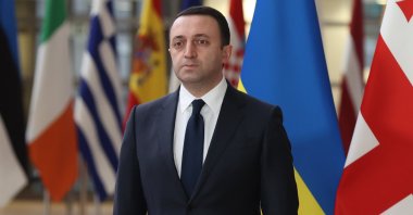 Georgia's Prime Minister Irakli Garibashvili is seen ahead of a meeting in Brussels, Belgium, Nov. 30, 2021. (AA Photo) 