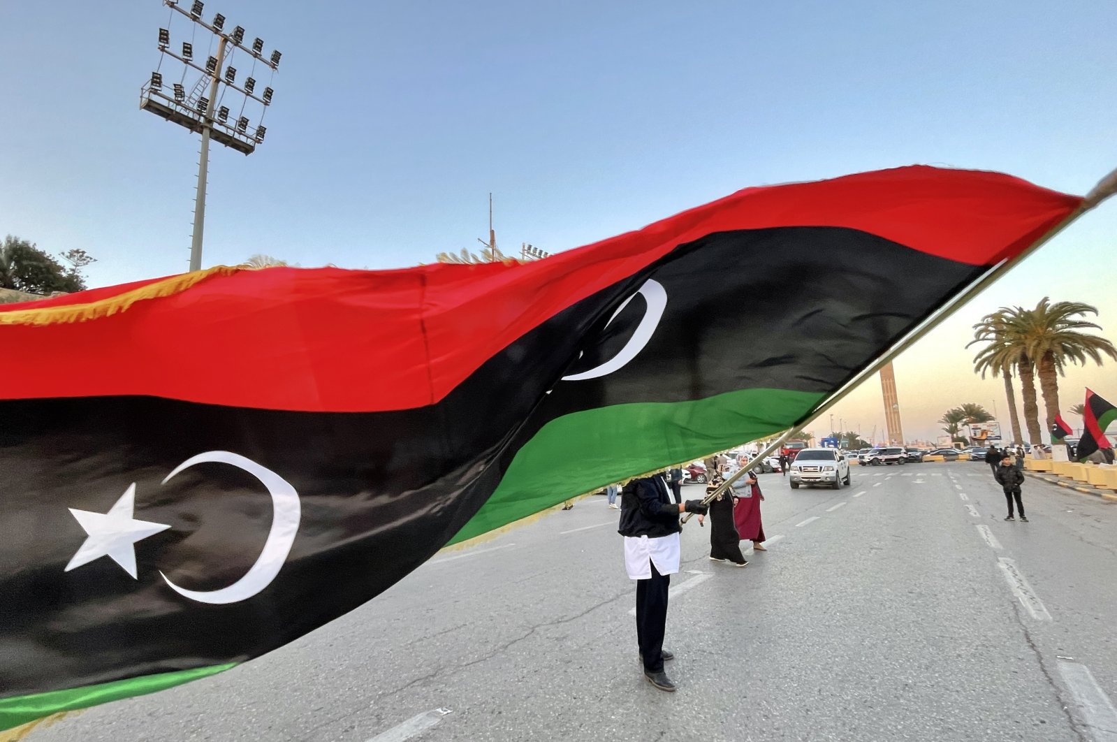 The Libyan people celebrate the 70th anniversary of the country&#039;s independence in Tripoli, Dec. 24, 2021 (AA Photo)