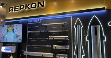Some of Repkon&#039;s products on display at the Defense Logistics and Support Summit (DLSS), Ankara, Turkey, Dec. 7, 2021. (Photo by Ayşe Betül Bal)