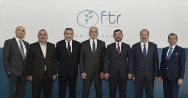 Representatives of companies that have joined forces to establish the f-tr Furniture Partners platform are seen during a meeting to announce the partnership in Istanbul, Turkey, Oct. 15, 2021. (Courtesy of f-tr Furniture Partners)