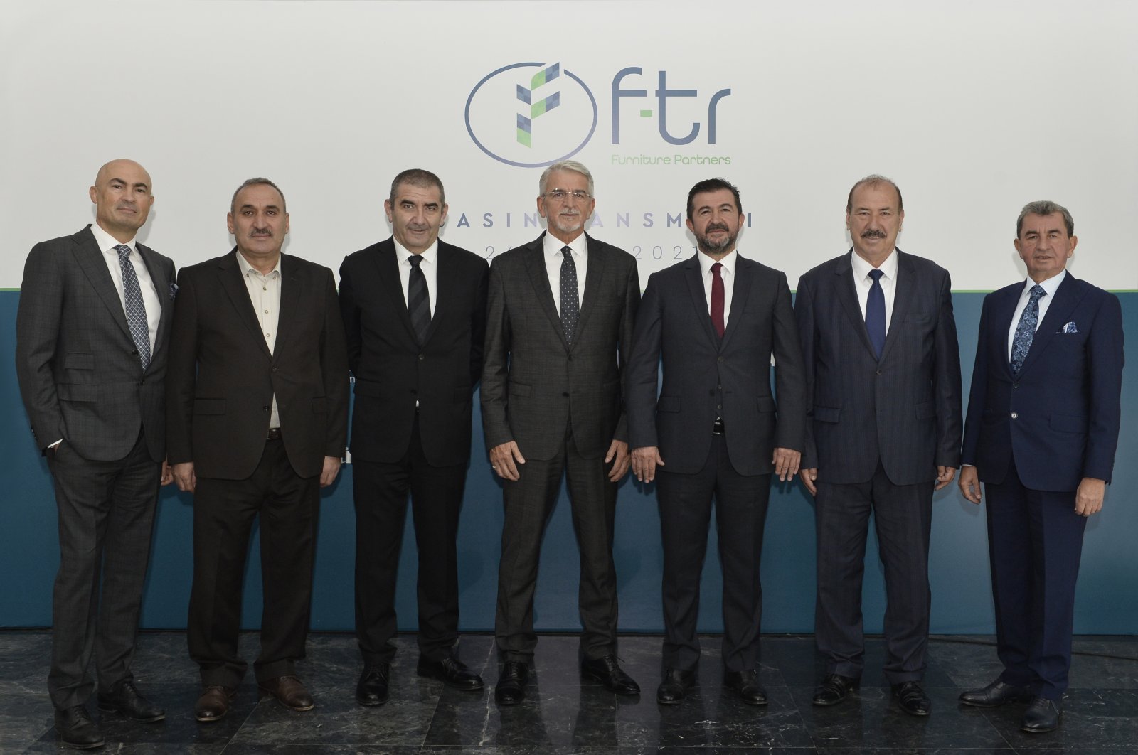 Representatives of companies that have joined forces to establish the f-tr Furniture Partners platform are seen during a meeting to announce the partnership in Istanbul, Turkey, Oct. 15, 2021. (Courtesy of f-tr Furniture Partners)