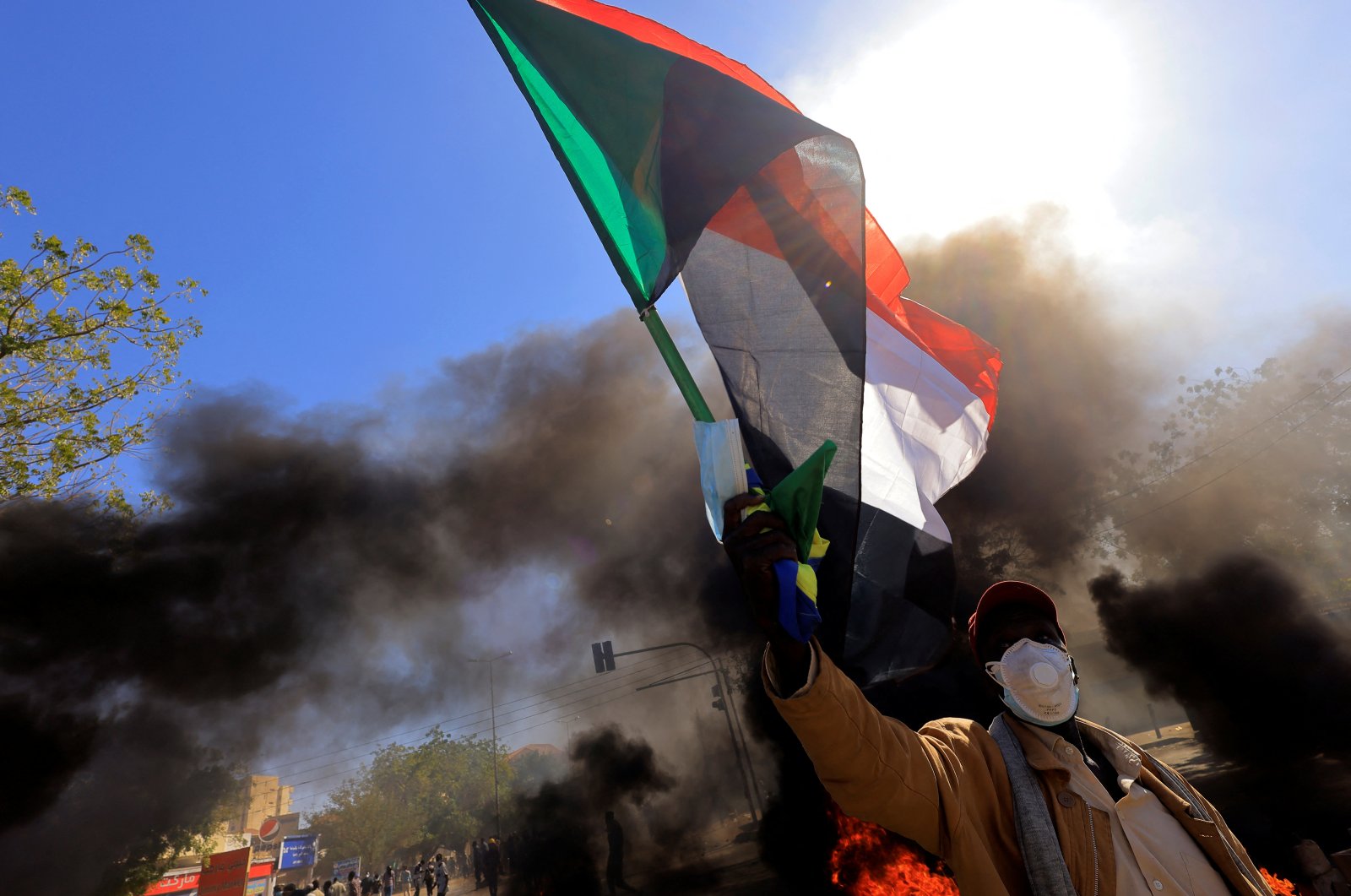 Protesters march during a rally against military rule following last month&#039;s coup in Khartoum, Sudan, Dec. 30, 2021. (Reuters Photo)