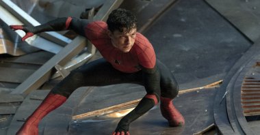 This image released by Sony Pictures shows Tom Holland in Columbia Pictures&#039; &quot;Spider-Man: No Way Home.&quot; (AP)