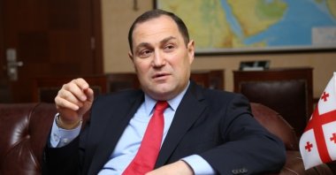 Georgia's Ambassador to Turkey George Janjgava speaking to Daily Sabah in Ankara, Turkey, May 24, 2019. (Daily Sabah Photo)