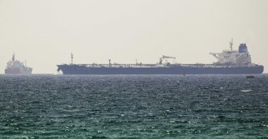 The SCF Altai tanker (R) docks near Israel's Ashkelon port, June 20, 2014. (Reuters Photo)