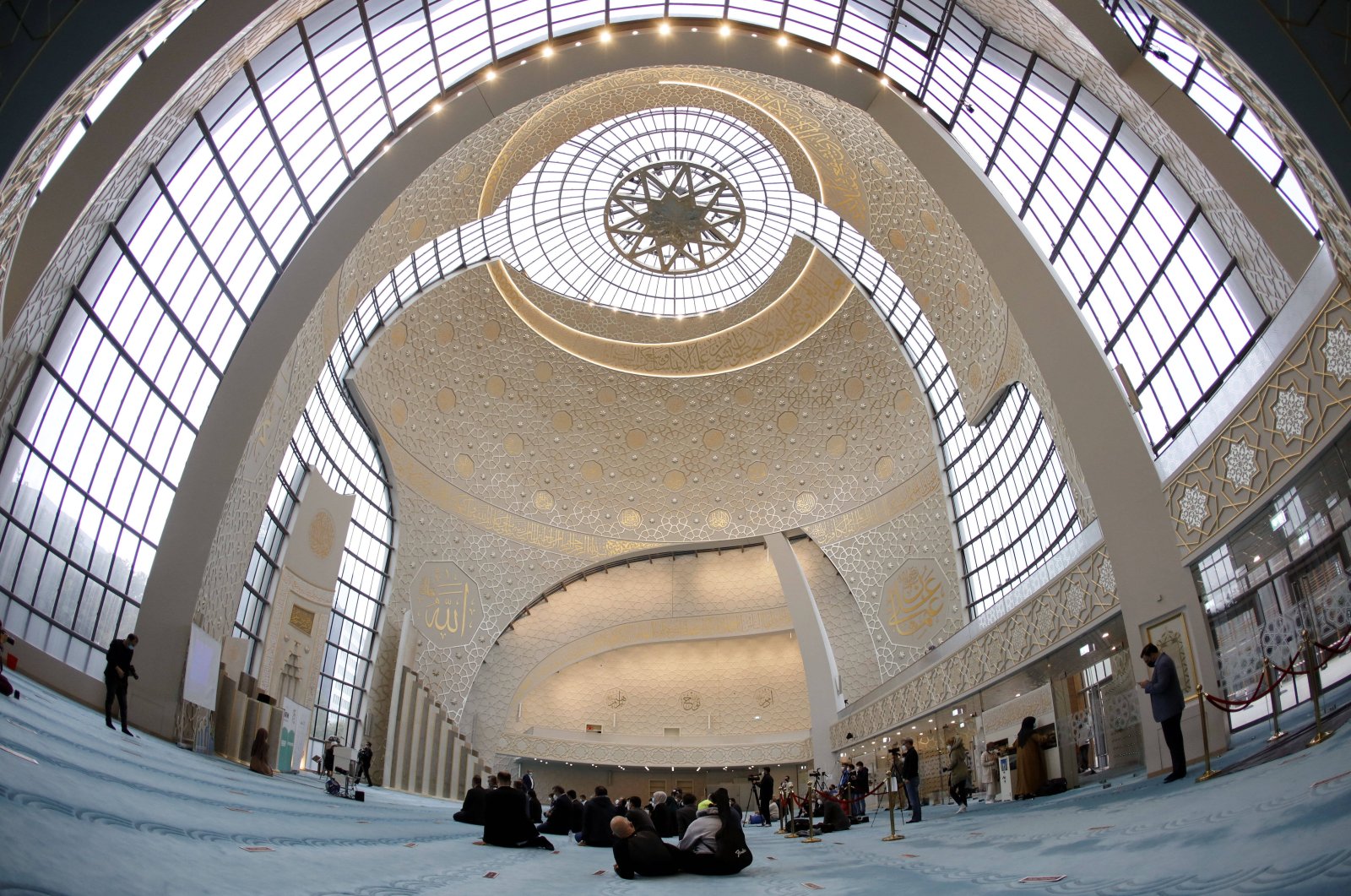The interior of the DITIB Central Mosque in Ehrenfeld Cologne, Germany. Oct. 3, 2021. (Reuters File Photo)