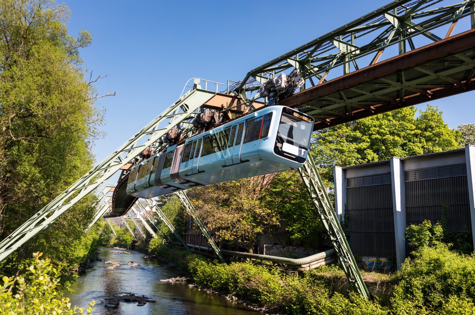 The Wuppertal suspension railway is probably the most famous landmark of this city. (Malte Reiter/Wuppertal Marketing GmbH via dpa)