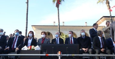 Republican People&#039;s Party Chairperson Kemal Kılıçdaroğlu attends the inauguration ceremony of a subway line in Mersin province, Turkey, Jan. 3, 2022. (AA Photo)