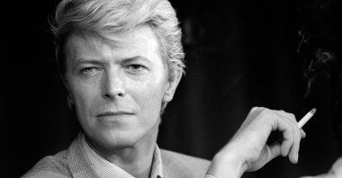 British singer David Bowie during a press conference at the 36th Cannes Film Festival, in Cannes, France, May 11, 1983. (AFP Photo)