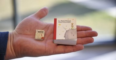Small editions of &quot;The Little Prince&quot; from the “World&#039;s Little Prince Books&quot; exhibition, Ankara, Turkey, Jan. 3, 2021. (AA) 