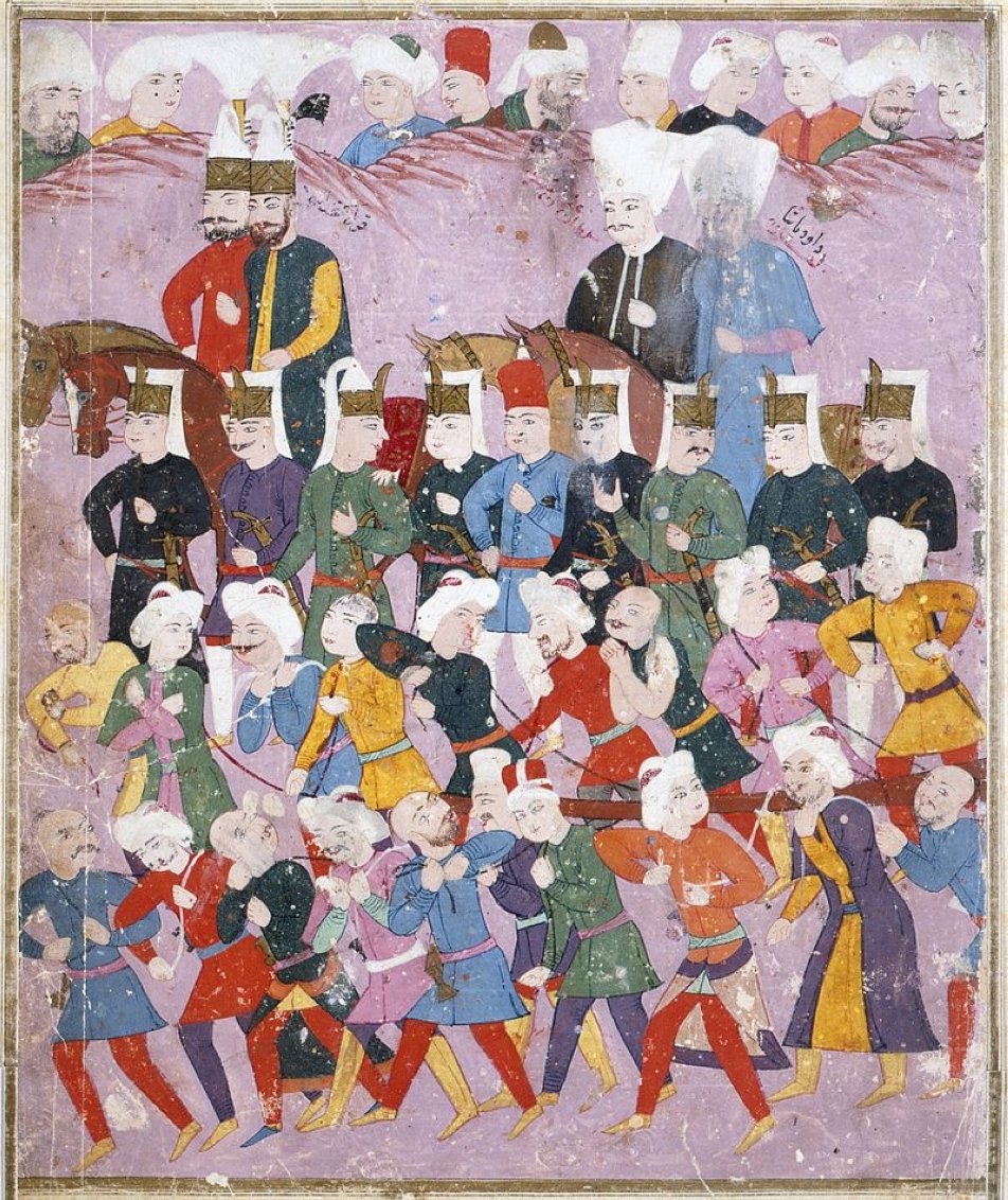 A miniature of the Khotyn Campaign. (Wikimedia) 