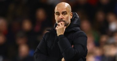 Manchester City manager Pep Guardiola during a Premier League match against Brentford, London, England, Dec. 29, 2021. (Reuters Photo)