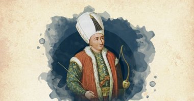 This widely used illustration painted by Konstantin Kapıdağlı shows Sultan Osman II, the 16th ruler of the Ottoman Empire. (Wikimedia / Edited by Büşra Öztürk)