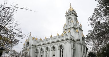 A view of the "Iron Church" in Istanbul, Turkey, Jan. 6, 2022. (AA PHOTO)
