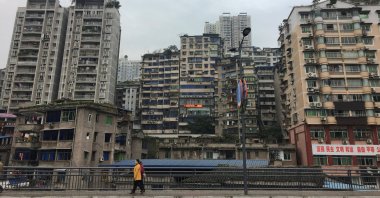 Residential buildings are seen in Zhongxian, Chongqing, China, Nov. 13, 2017. (Reuters Photo)