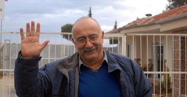 Linguist Sevan Nişanyan is seen after leaving prison in this photo dated July 15, 2017 (DHA Photo)