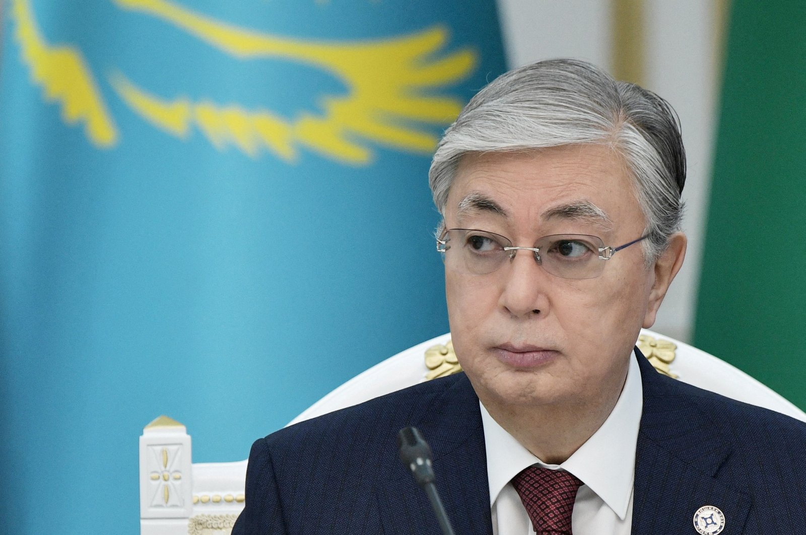 Kazakh President Kassym-Jomart Tokayev attends a session of the Council of the Collective Security Treaty Organization (CSTO) in Bishkek, Kyrgyzstan, Nov. 28, 2019. (Reuters Photo)
