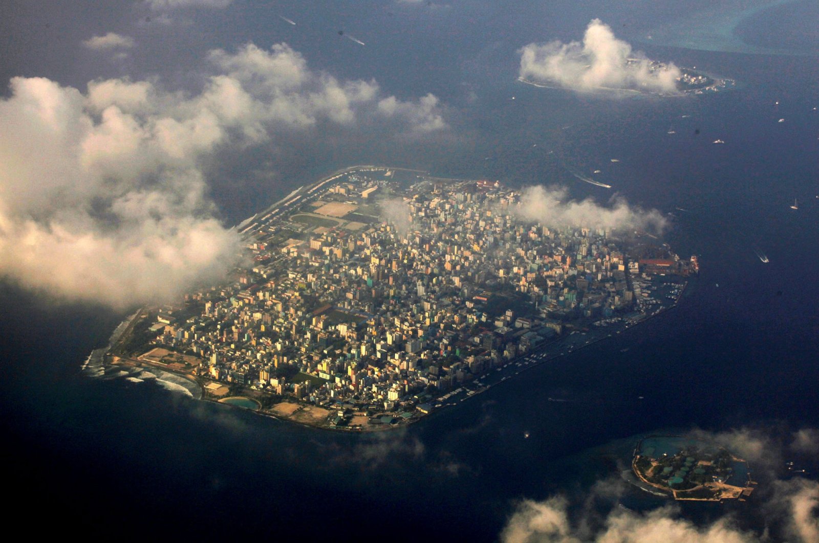 An aerial view of Maldives capital Male, Dec. 9, 2009. (Reuters Photo)
