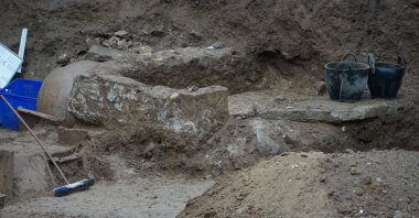  A photo from the excavations in the ancient city of Antandros, Balıkesir, western Turkey, Jan. 8, 2022. (AA)
