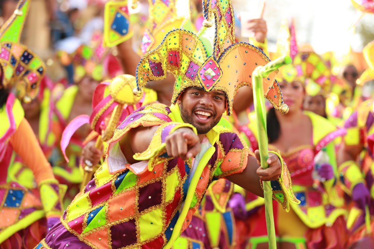 Carnival in Curaçao is a colorful affair and the celebrations run from January to Ash Wednesday. (DPA)