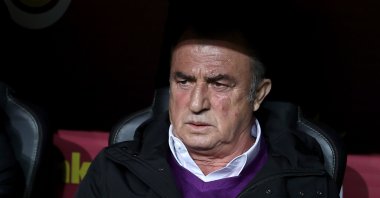 Galatasaray coach Fatih Terim during a Süper Lig match against Giresunspor, Istanbul, Turkey, Jan. 8, 2022. (AA Photo)