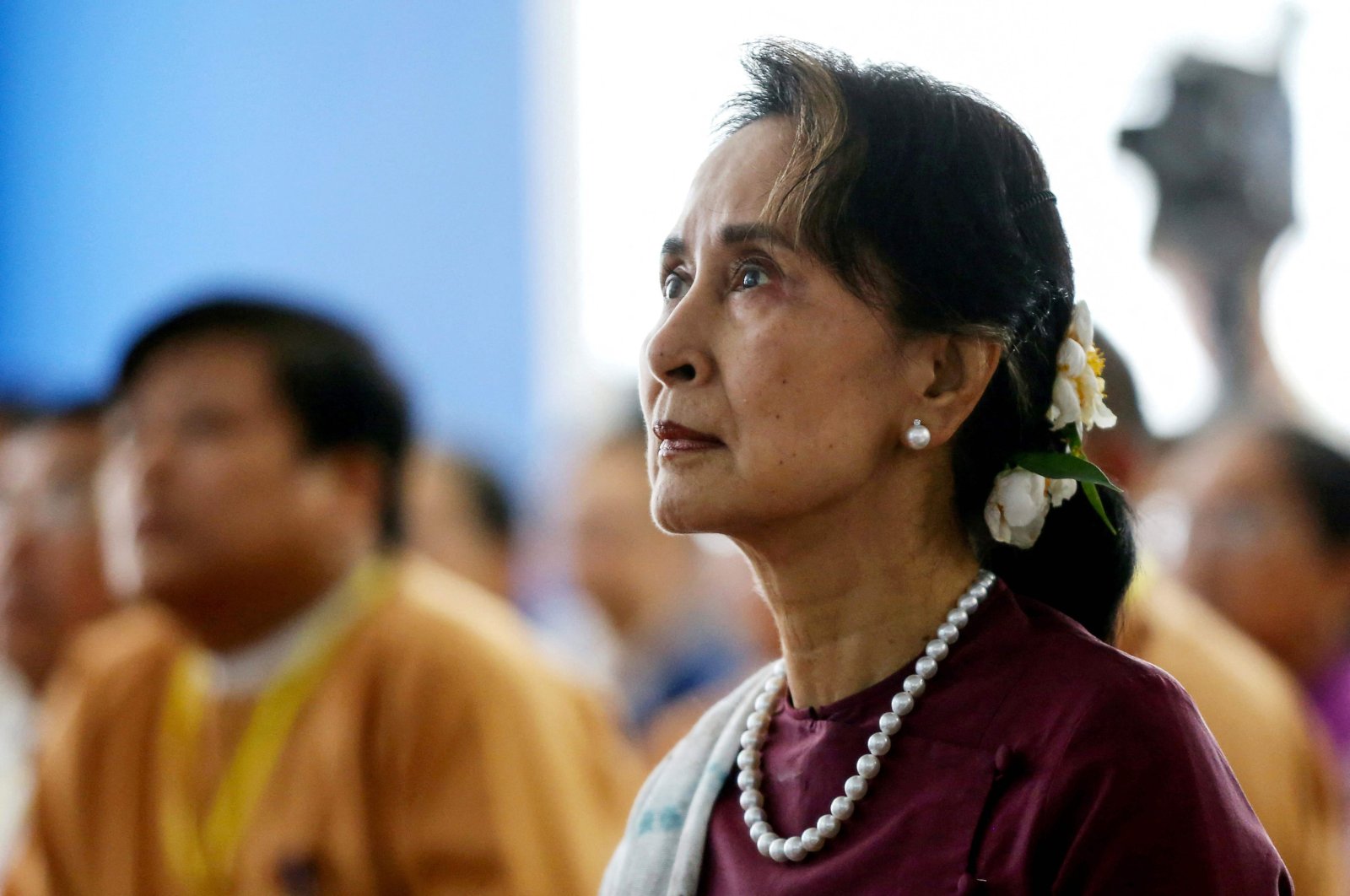 Myanmar&#039;s State Counsellor Aung San Suu Kyi attends the opening ceremony of the Yangon Innovation Center in Yangon, Myanmar, July 17, 2019. (AFP Photo)