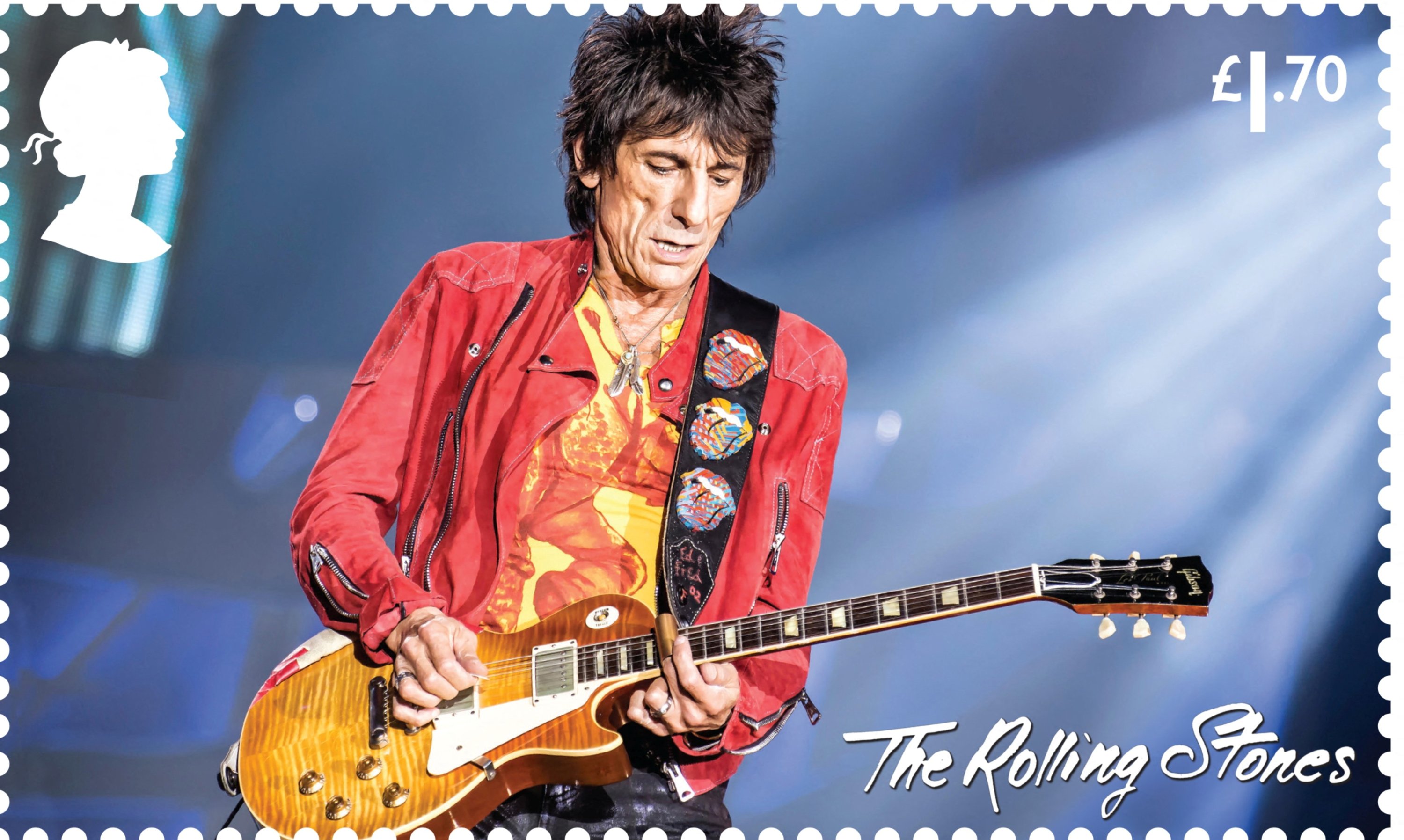 One of the dedicated Royal Mail stamps to honor 60 years of the legendary rock group The Rolling Stones is seen in this undated handout image. (REUTERS)