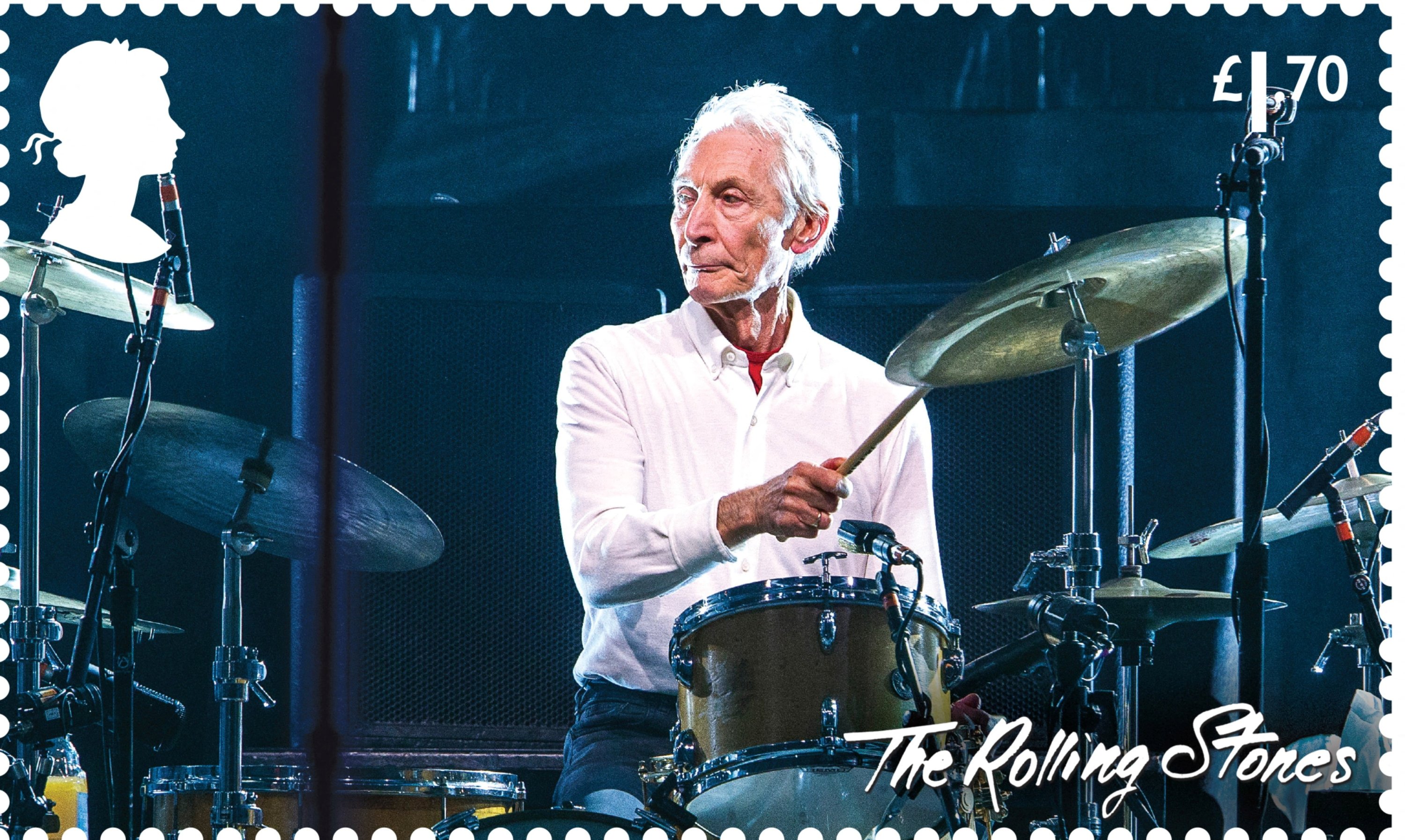 One of the dedicated Royal Mail stamps to honor 60 years of the legendary rock group The Rolling Stones is seen in this undated handout image. (REUTERS)