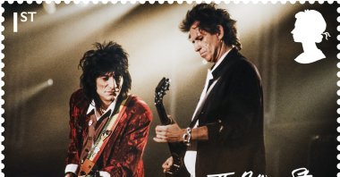 One of the dedicated Royal Mail stamps to honor 60 years of the legendary rock group The Rolling Stones is seen in this undated handout image. (REUTERS)