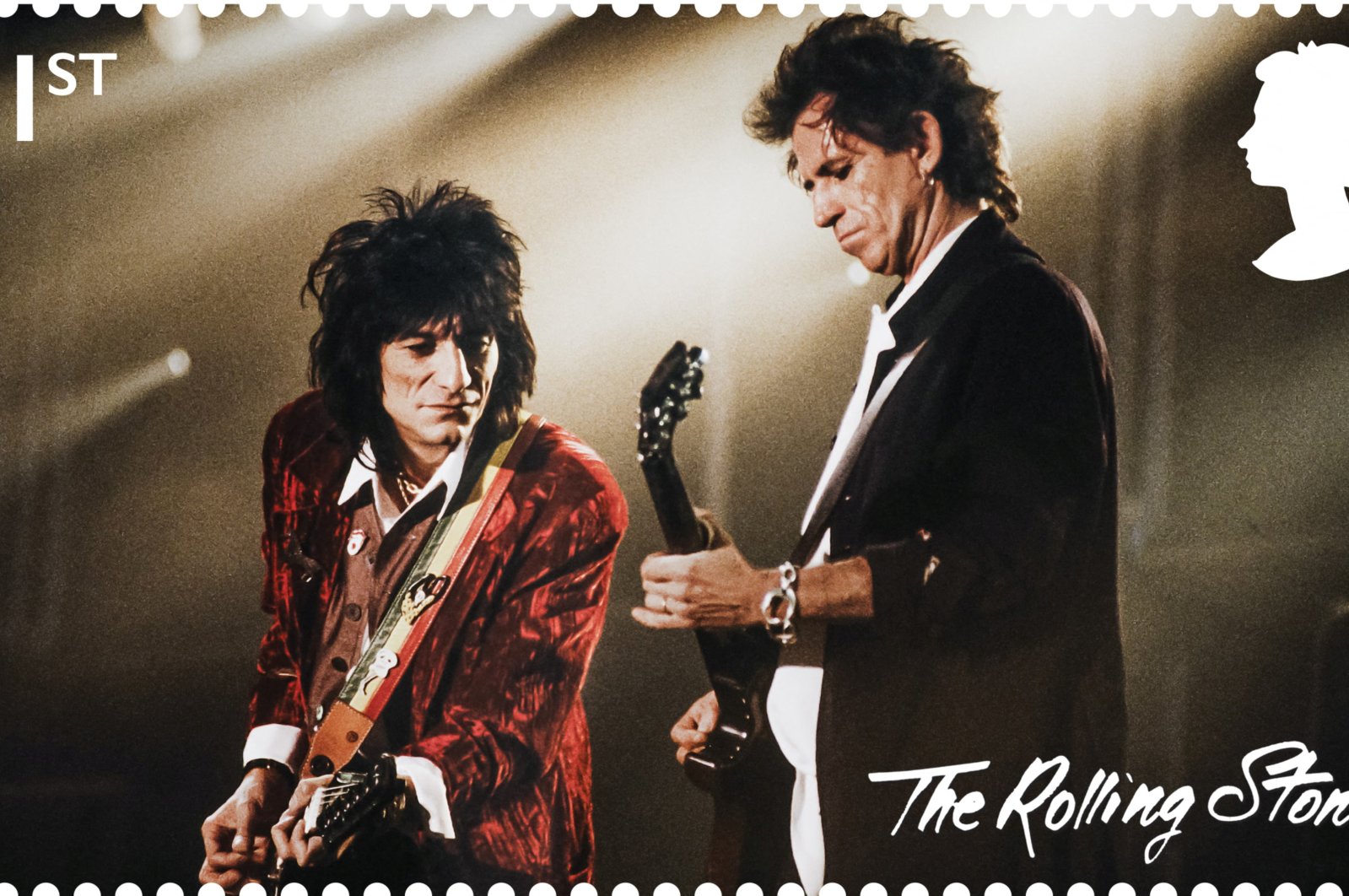 Perangko Royal Mail merayakan ulang tahun ke-60 Rolling Stones