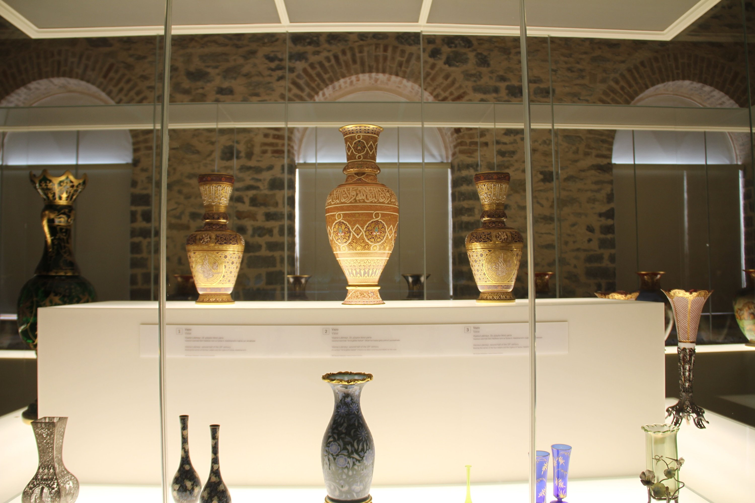 Glass works exhibited at the Beykoz Glass and Crystal Museum, Istanbul.  (Photo by Murat Tarik) 