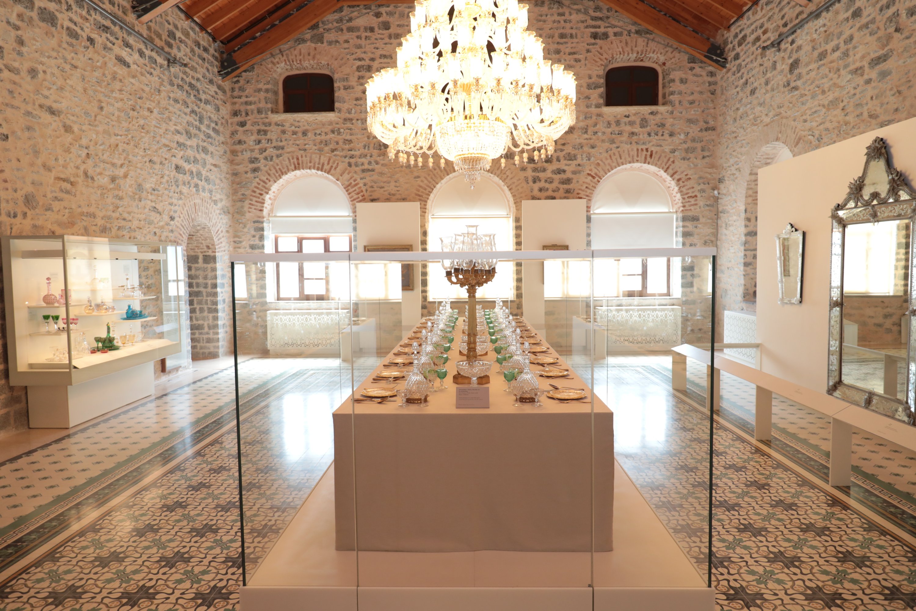 An interior view of the Beykoz Glass and Crystal Museum, Istanbul.  (Courtesy of the National Palaces)