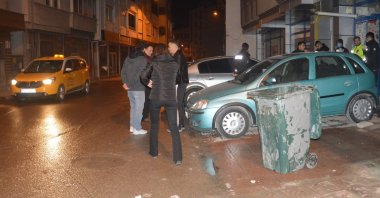 Police and locals at one of the crime scenes, Tokat province, northern Turkey, Dec. 11, 2022. (IHA Photo).